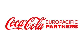 Logo for Coca-Cola Europacific Partners
